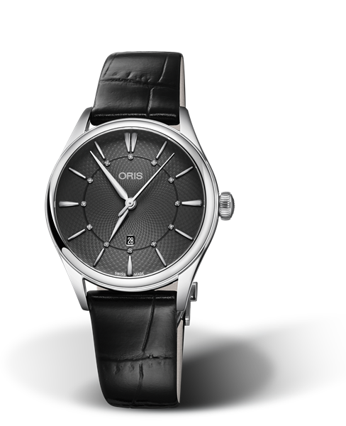Oris Artelier Date Diamonds Grey Dial 33MM Automatic
