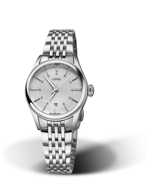Oris Artelier Date Diamonds Silver Dial 28MM Automatic