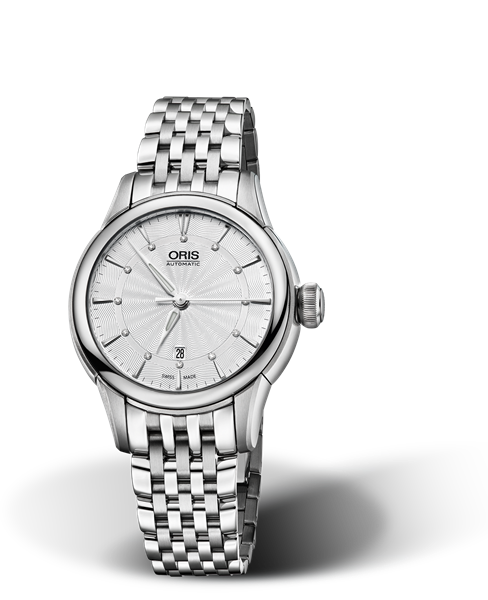 Oris Artelier Date Diamonds Silver Dial 31MM Automatic