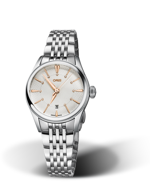 Oris Artelier Date Diamonds Silver Dial 28MM Automatic
