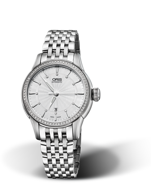 Oris Artelier Date Diamonds Silver Dial 31MM Automatic
