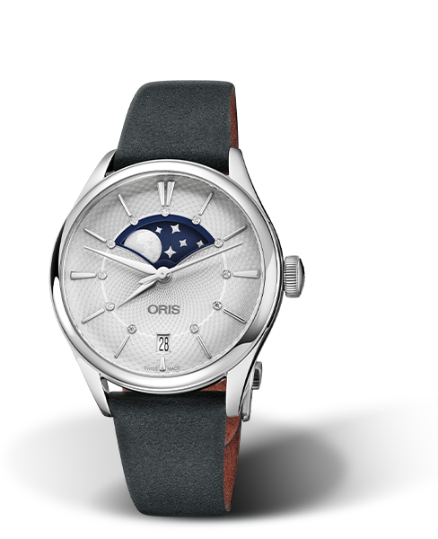Oris Artelier Grande Lune, Date Silver Dial 36MM Automatic
