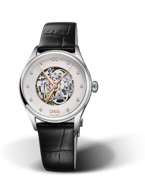 Oris Artelier Skeleton Diamonds Silver Dial 33MM Automatic