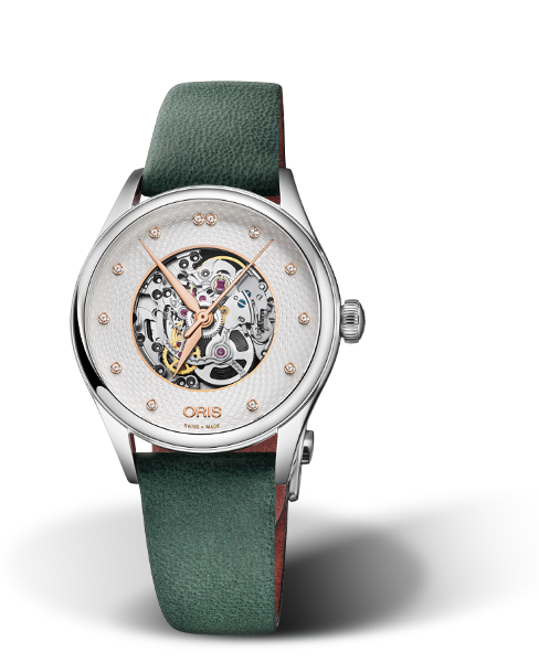 Oris Artelier Skeleton Diamonds Silver Dial 33MM Automatic