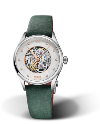 Oris Artelier Skeleton Diamonds Silver Dial 33MM Automatic