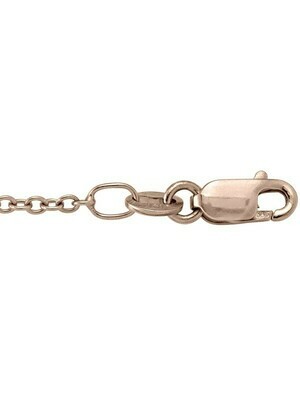 Pink Gold Solid Open Cable Link 14KT Pink Gold Solid Open Cable Link 14KT