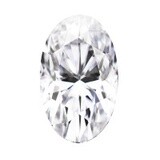 Forever One 2.30CTW Elongated Oval Near-Colorless Moissanite Gemstone