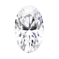 Forever One 1.20CTW Elongated Oval Near-Colorless Moissanite Gemstone