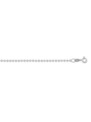 White Gold Bead Link Chain 14KT & 18KT White Gold Bead Link Chain 14KT & 18KT