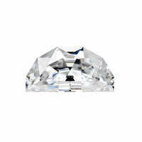 Forever One 0.25CTW Half Moon Moissanite Gemstone