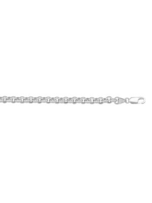 White Gold Hollow Rolo Link Chain 10KT, 14KT & 18KT White Gold Hollow Rolo Link Chain 10KT, 14KT & 18KT