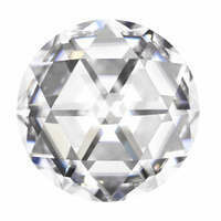 Forever One 0.96CTW Round Duet Rose Cut Moissanite