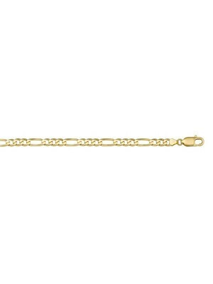 Yellow Gold Solid Figaro Link Bracelet 10KT, 14KT &amp; 18KT