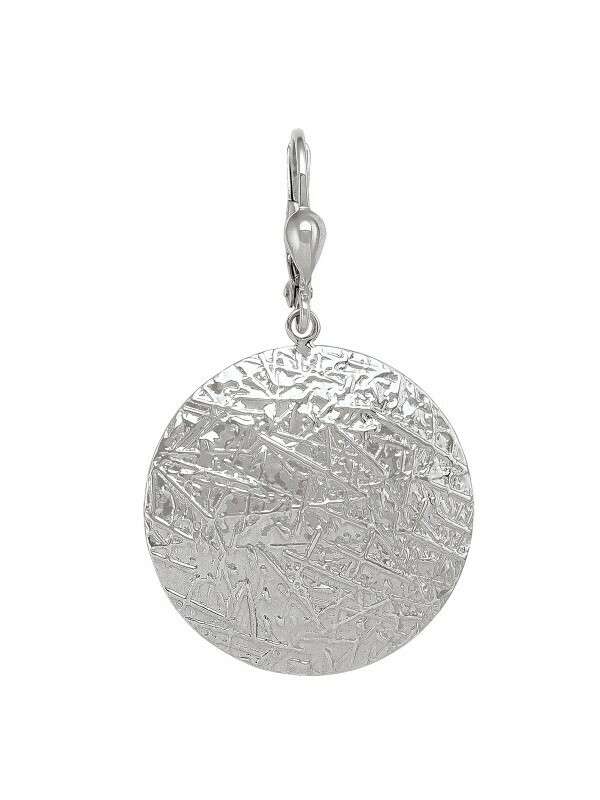 White Gold Textured Disc Earring 10KT White Gold Textured Disc Earring 10KT