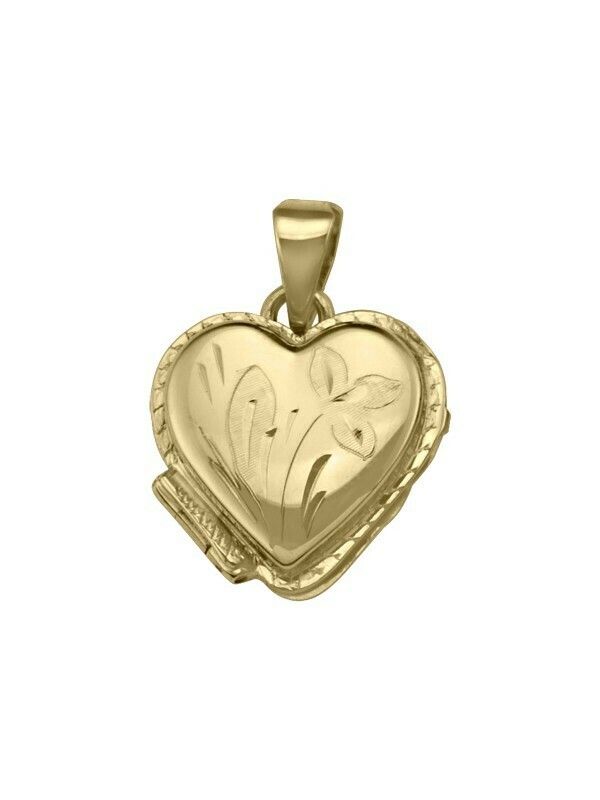 Yellow Gold Heart Locket 10KT, 14KT &amp; 18KT