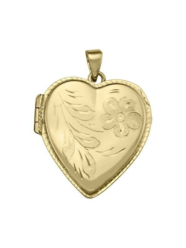 Yellow Gold Heart Locket 10KT, 14KT & 18KT Yellow Gold Heart Locket 10KT, 14KT & 18KT