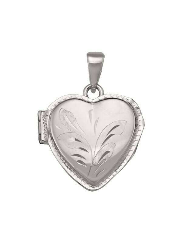 White Gold Heart Locket 10KT, 14KT &amp; 18KT