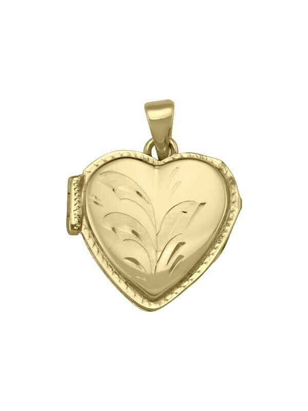 Yellow Gold Heart Locket 10KT, 14KT &amp; 18KT