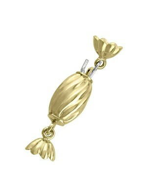 Yellow Gold Fancy Pearl Clasp Finding 18KT Yellow Gold Fancy Pearl Clasp Finding 18KT