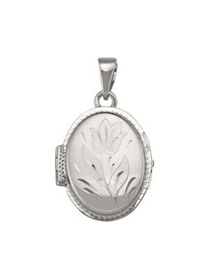 White Gold Oval Locket 10KT, 14KT &amp; 18KT