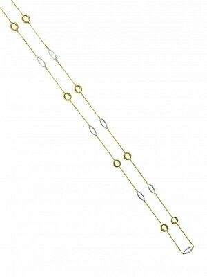 Yellow Gold Fancy Link Necklace 10KT Yellow Gold Fancy Link Necklace 10KT
