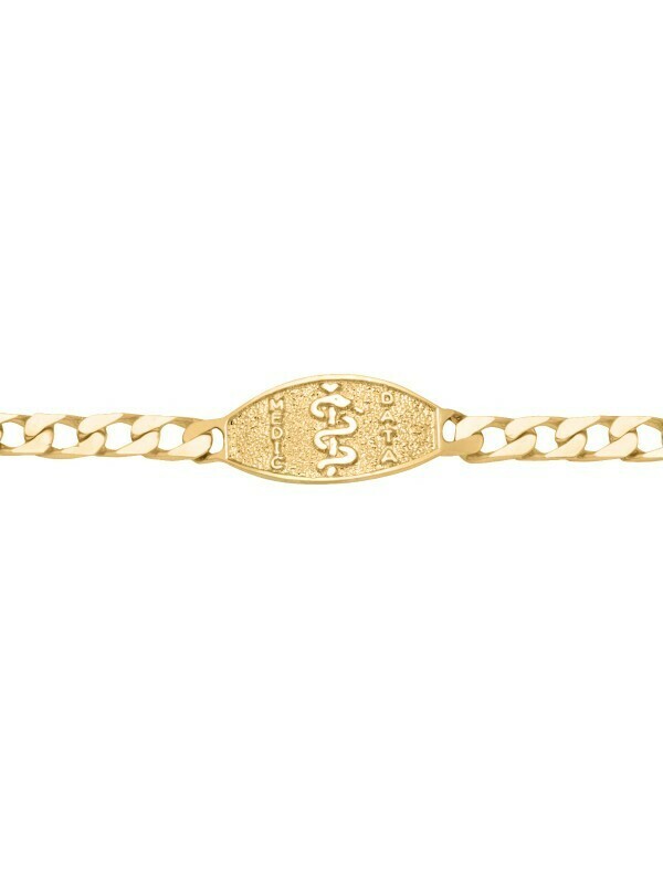 Yellow Gold Medical Data Bracelet 10KT &amp; 14KT