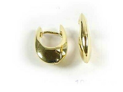 10K Yellow Gold Huggy Earrings