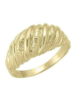 Yellow Gold Fancy Domed Ring 10KT Yellow Gold Fancy Domed Ring 10KT