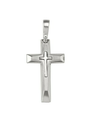 White Gold Cross 14KT &amp; 18KT