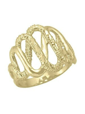 Yellow Gold Fancy Domed Ring 10KT Yellow Gold Fancy Domed Ring 10KT