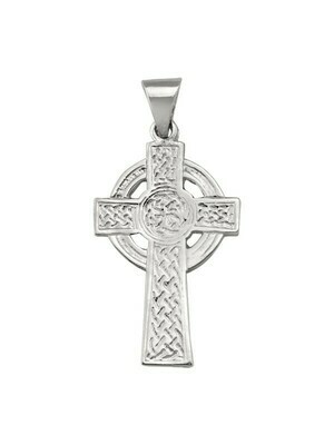 White Gold Celtic Cross 10KT, 14KT & 18KT White Gold Celtic Cross 10KT, 14KT & 18KT