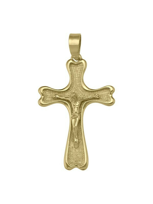 Yellow Gold Crucifix 10KT, 14KT &amp; 18KT