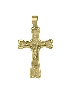 Yellow Gold Crucifix 10KT, 14KT & 18KT Yellow Gold Crucifix 10KT, 14KT & 18KT