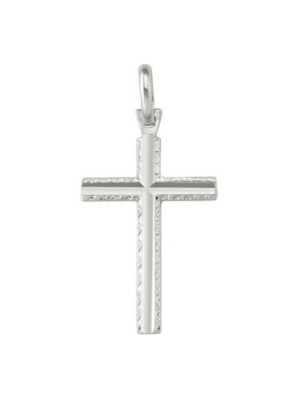 White Gold Cross 10KT, 14KT &amp; 18KT