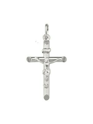 White Gold Crucifix 10KT, 14KT & 18KT White Gold Crucifix 10KT, 14KT & 18KT