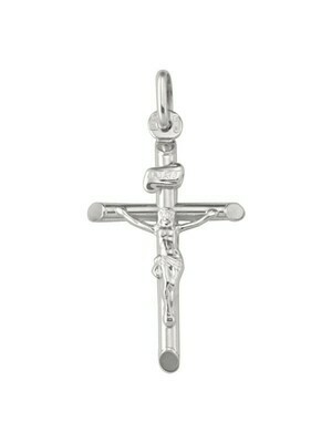 White Gold Crucifix 10KT, 14KT & 18KT White Gold Crucifix 10KT, 14KT & 18KT