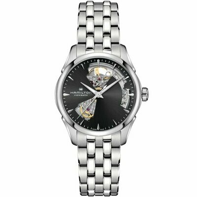 Jazzmaster Black Dial 36MM Open Heart Automatic H32215130