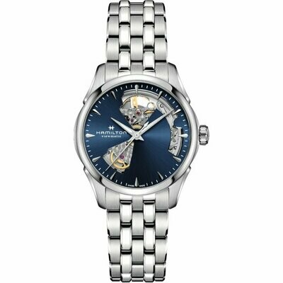 Jazzmaster Blue Dial 36MM Open Heart Automatic H32215141
