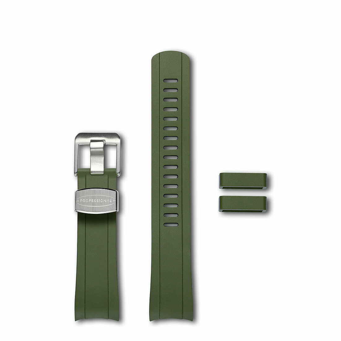 Crafter Blue Curved End Rubber Strap For Seiko 5 Sports SKX Series CB10