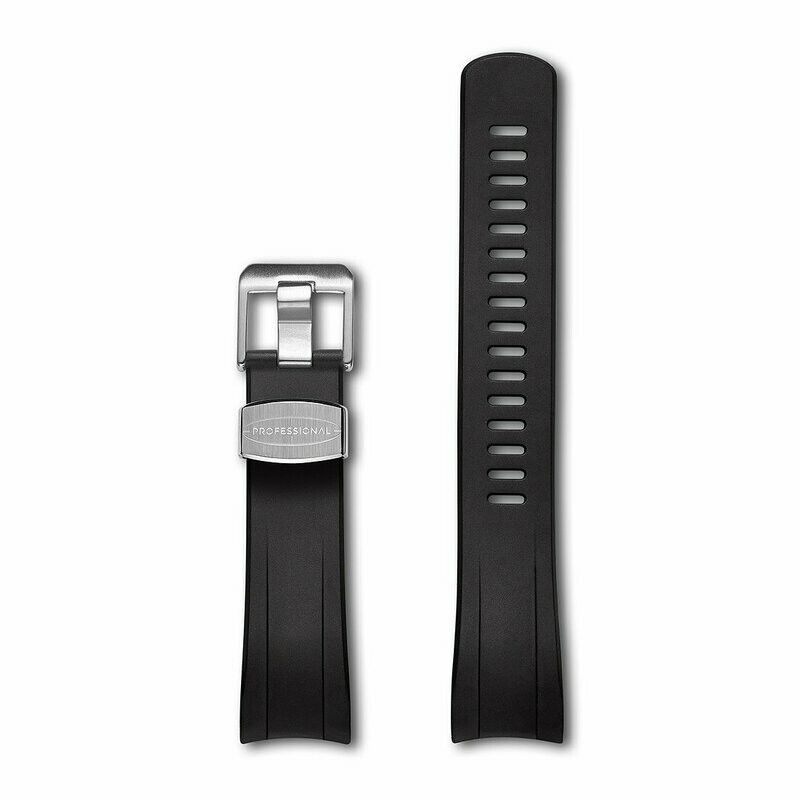 Crafter Blue - Curved End Rubber Strap For Seiko New Samurai Series (CB09)