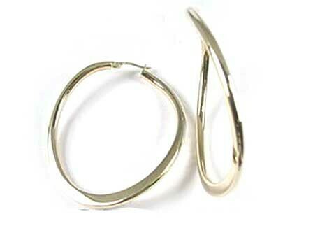 10K Yellow Gold Polished Hoop Earrings
