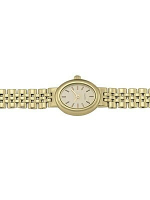 Ladies Yellow Gold Oval Face Watch 14KT & 18KT Ladies Yellow Gold Oval Face Watch 14KT & 18KT