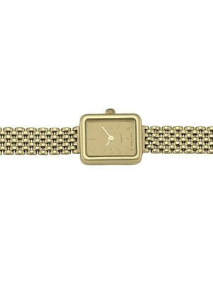 Ladies Yellow Gold Rectangular Face Watch 14KT & 18KT Ladies Yellow Gold Rectangular Face Watch 14KT & 18KT