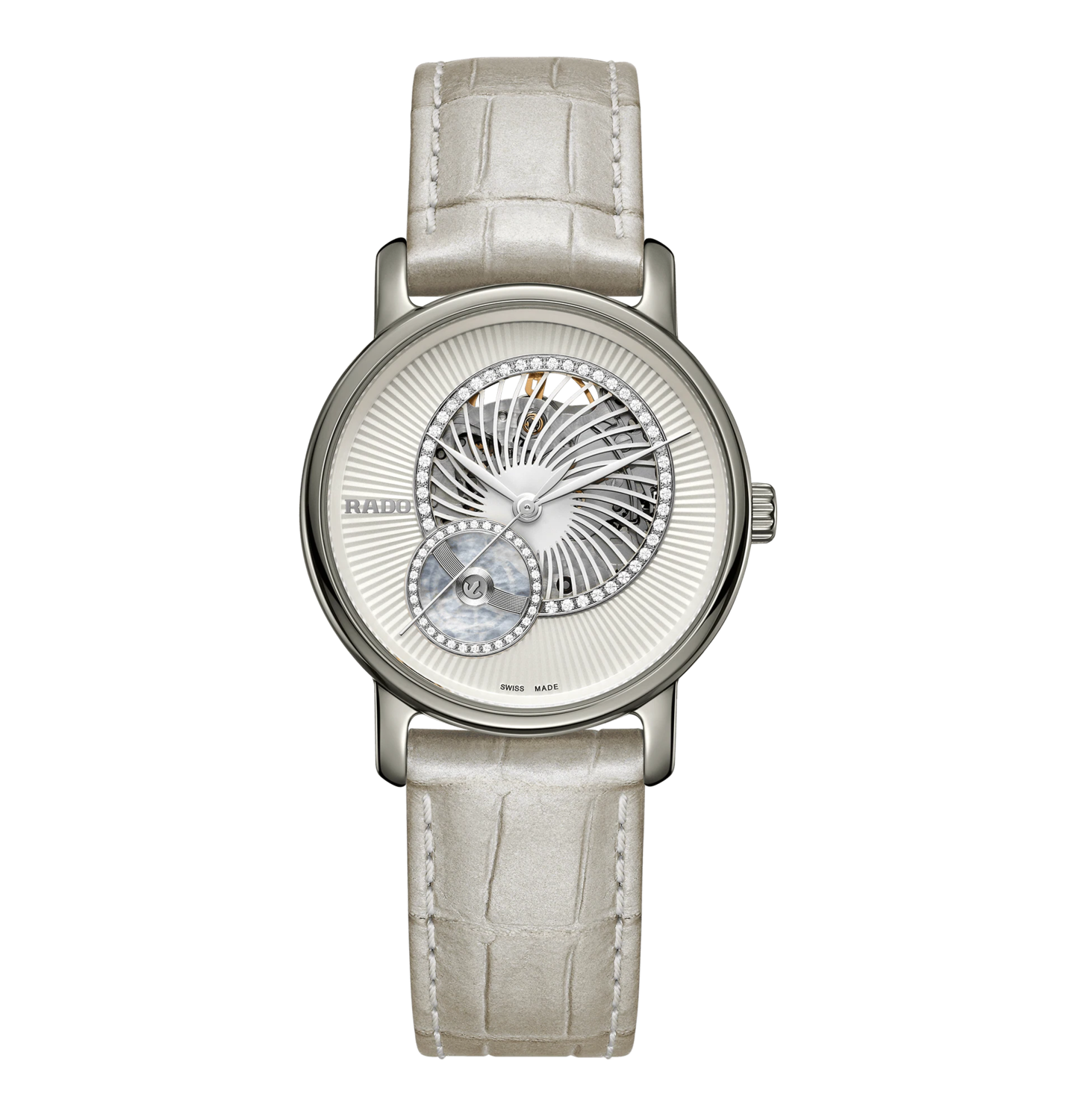 Diamaster Open Heart Diamonds White Dial 35MM Automatic R14056935