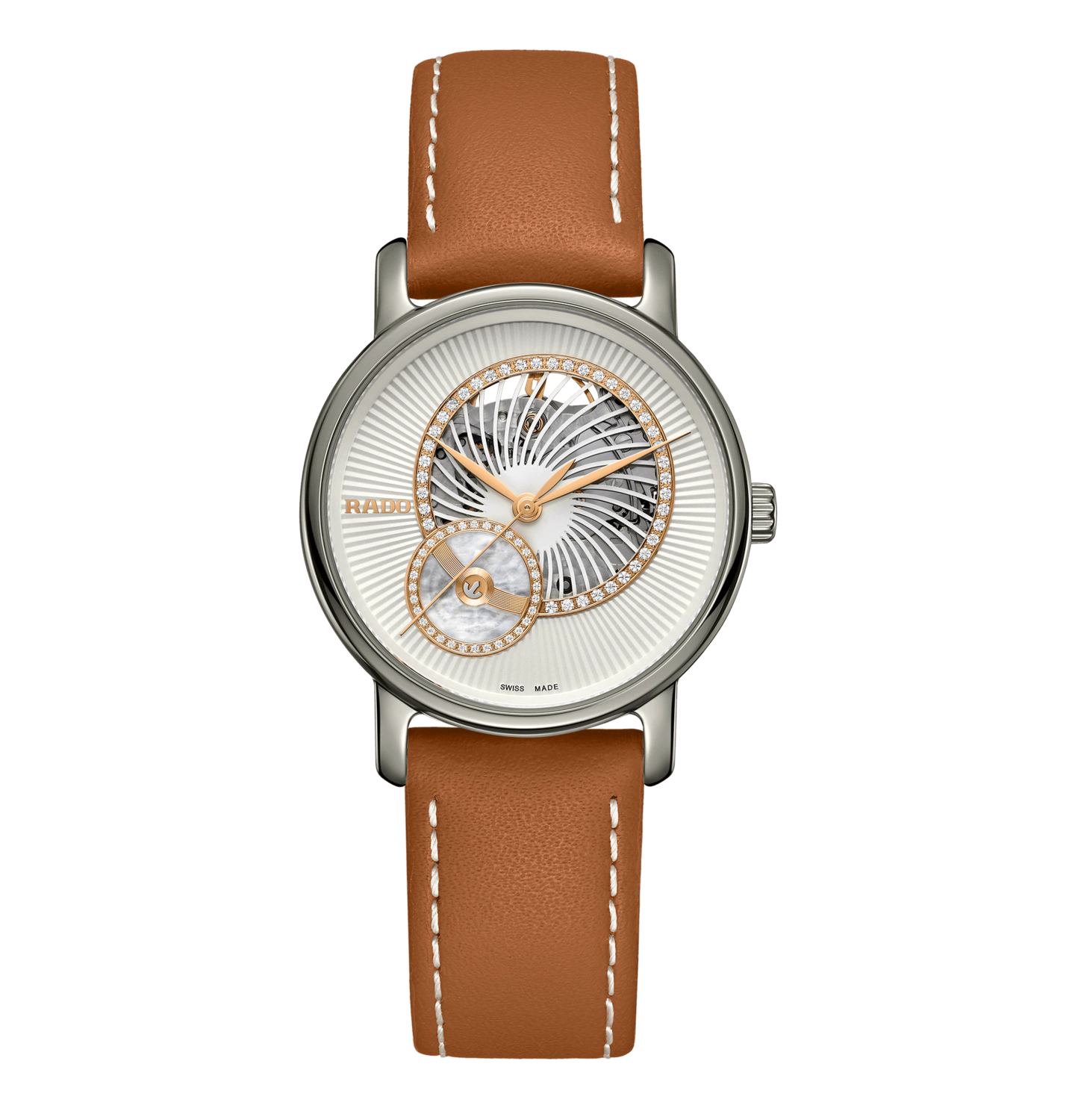 Diamaster Open Heart Diamonds White Dial 35MM Automatic R14056945