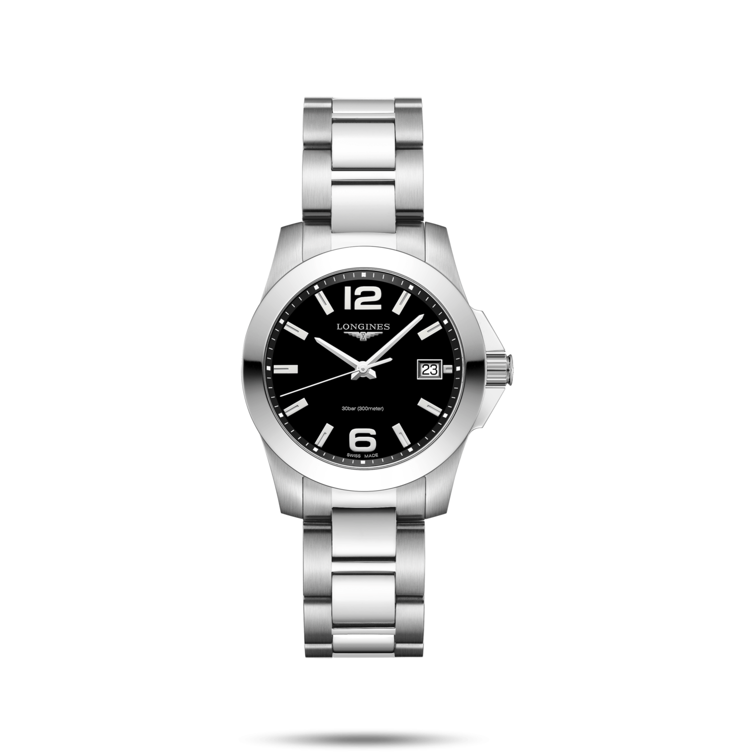 Conquest Black Dial 34MM Quartz L33774586