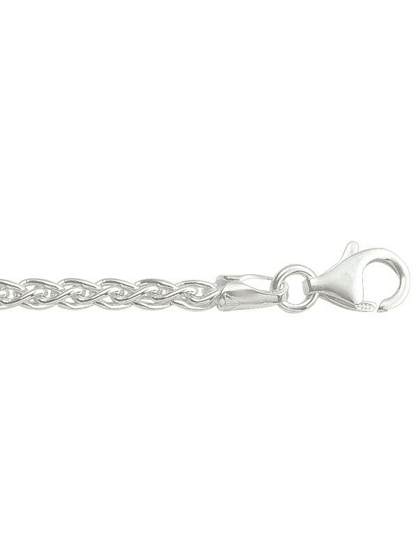 Silver Solid Round Wheat Link Chain Silver Solid Round Wheat Link Chain