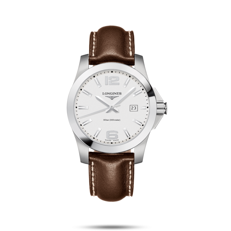 Conquest White Dial 41MM Quartz L37594765