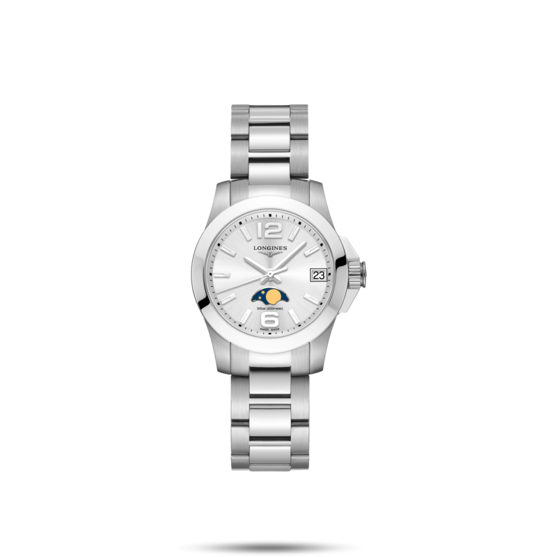 Conquest Silver Dial 30MM Quartz L33804766