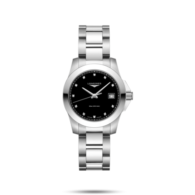 Conquest Black Diamond Dial 34MM Quartz L33774576